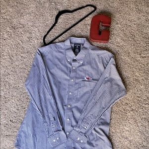 KC Chiefs embroidered Men’s long sleeved shirt